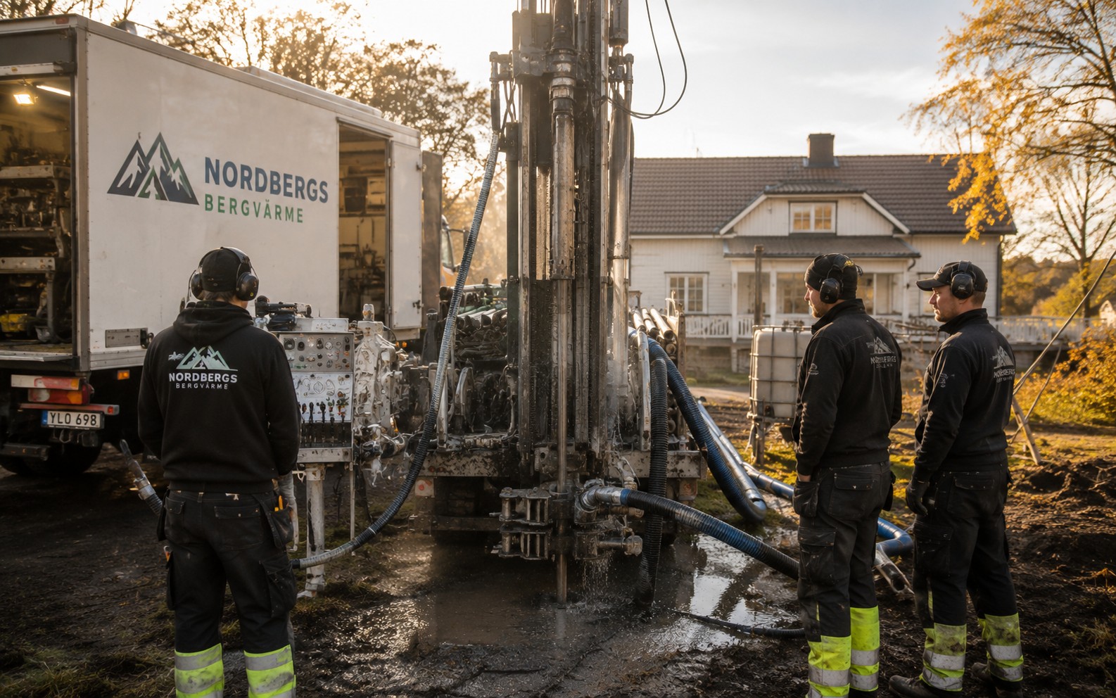 Skärmdump av Nordbergs Bergvärme — Växa-paket
